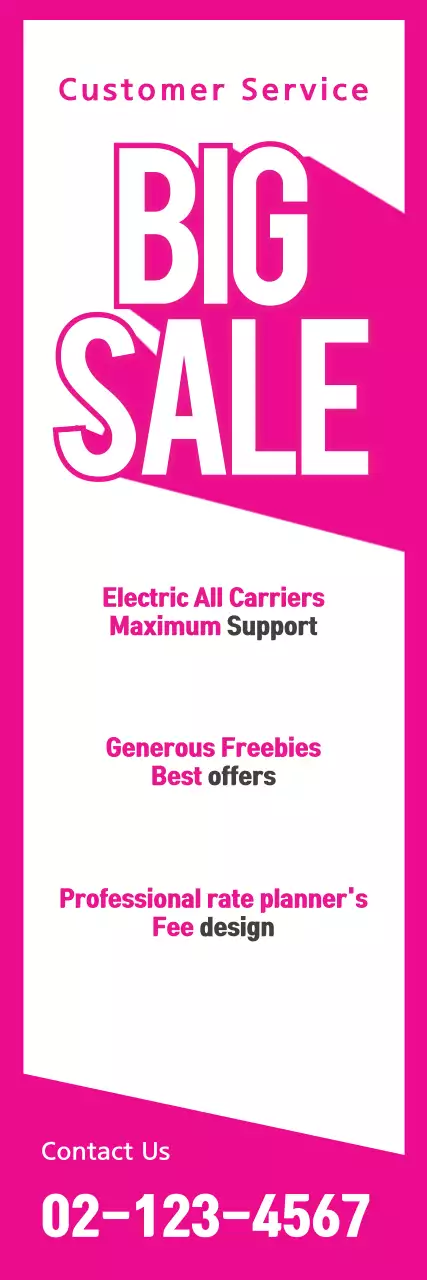 Pink Bold Sale Promotion Banner