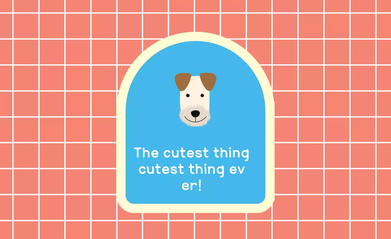 Red Retro Dog Advertisement Banner