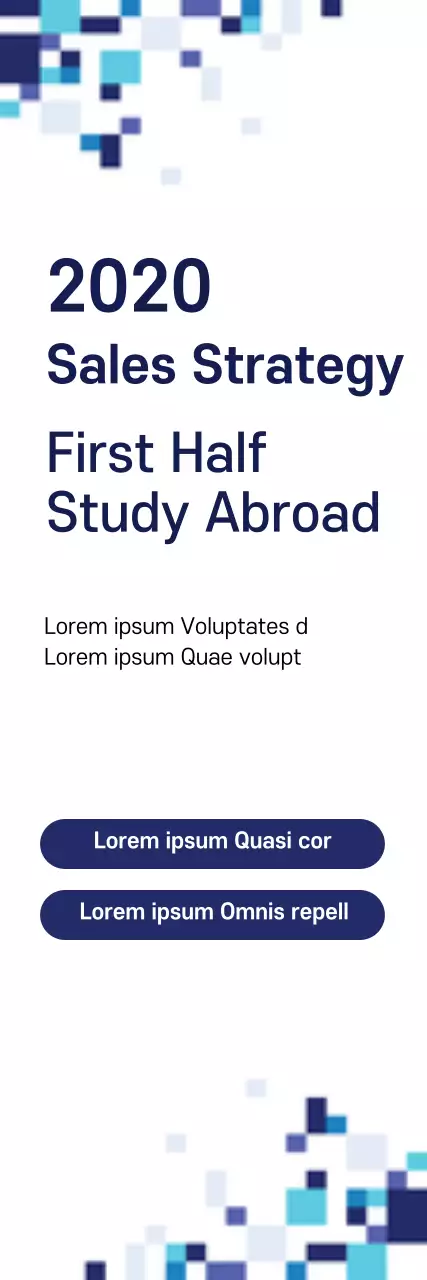 Banner de promoção de vendas moderno azul