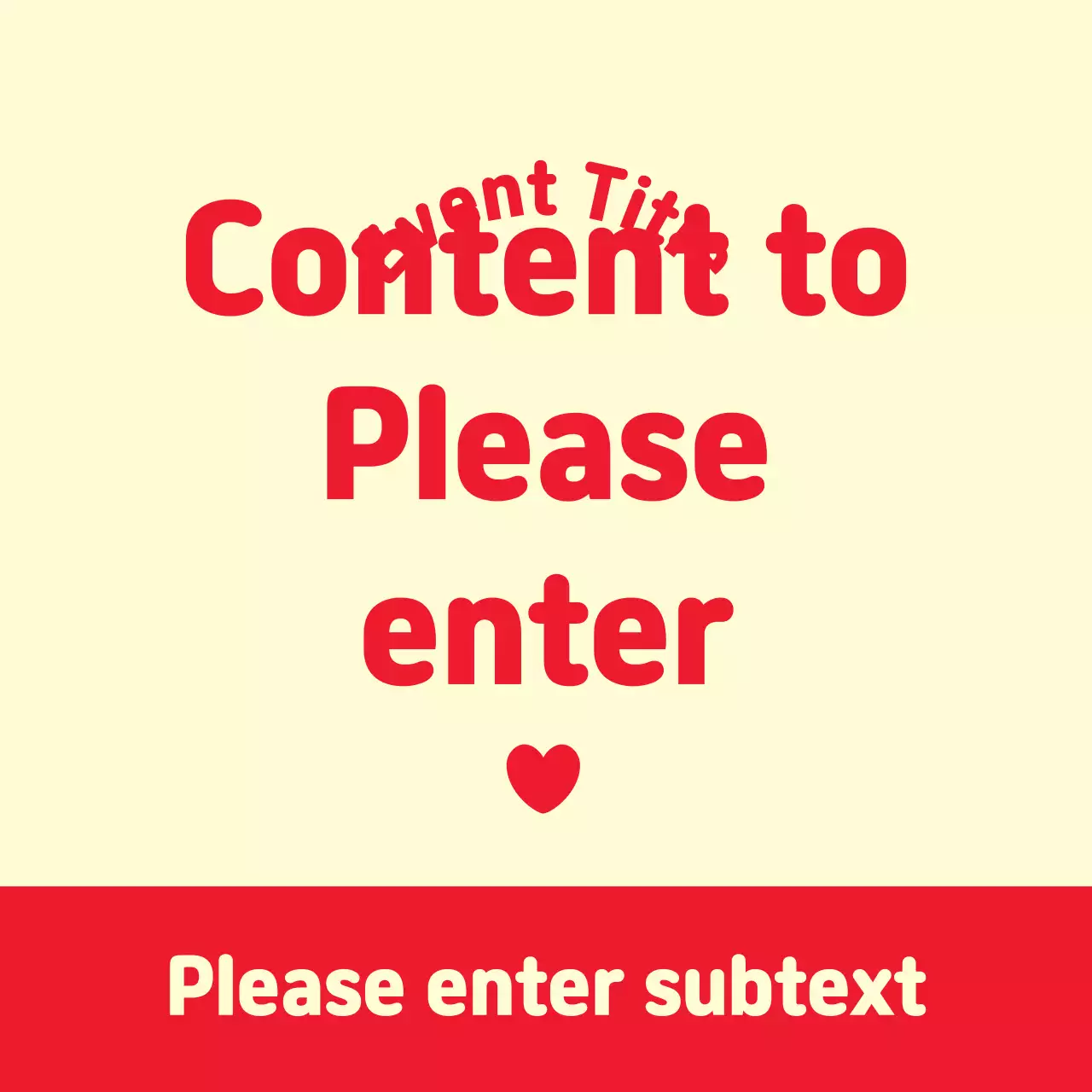 Red Simple Event Announcement Banner