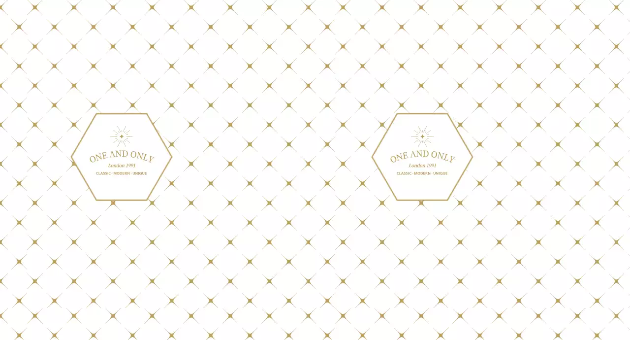 White Gold Modern Pattern Gift Shop