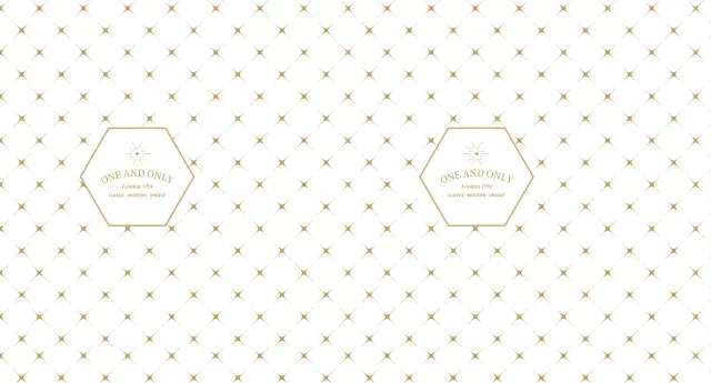 White Gold Modern Pattern Gift Shop