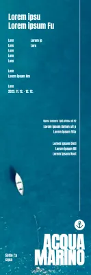 Promuovere un concerto di concetto con lo sfondo dell'oceano