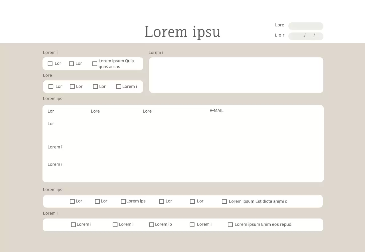 Tờ tư vấn đơn giản hình màu be