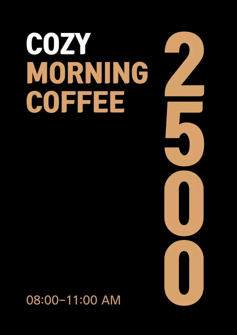 Advertise a sale on your drip coffee menu