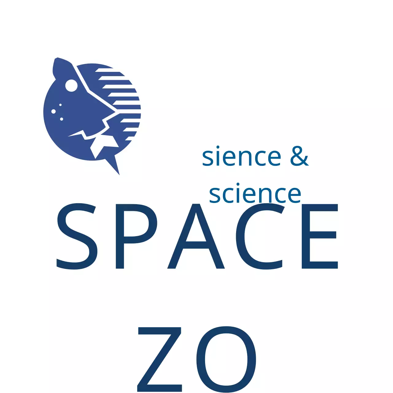 Blue Modern Space Promotion Logo
