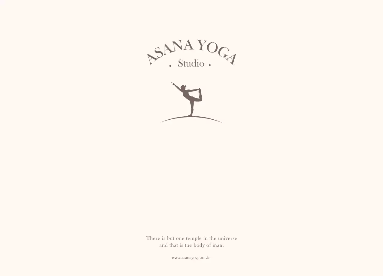 Yoga promotional materials with a calm, emotional design