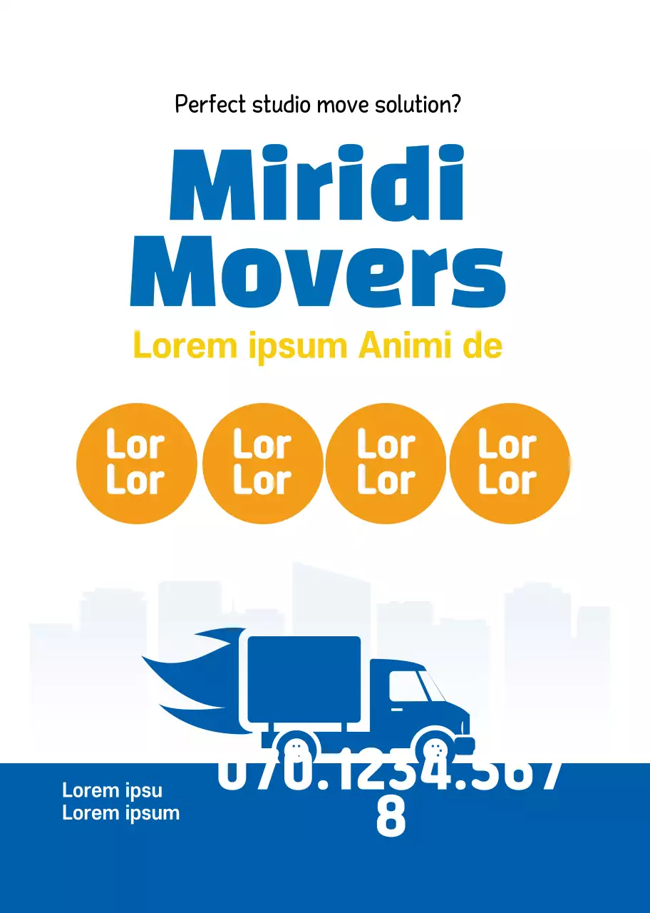 Mempromosikan perusahaan yang putih, biru, dan bersih