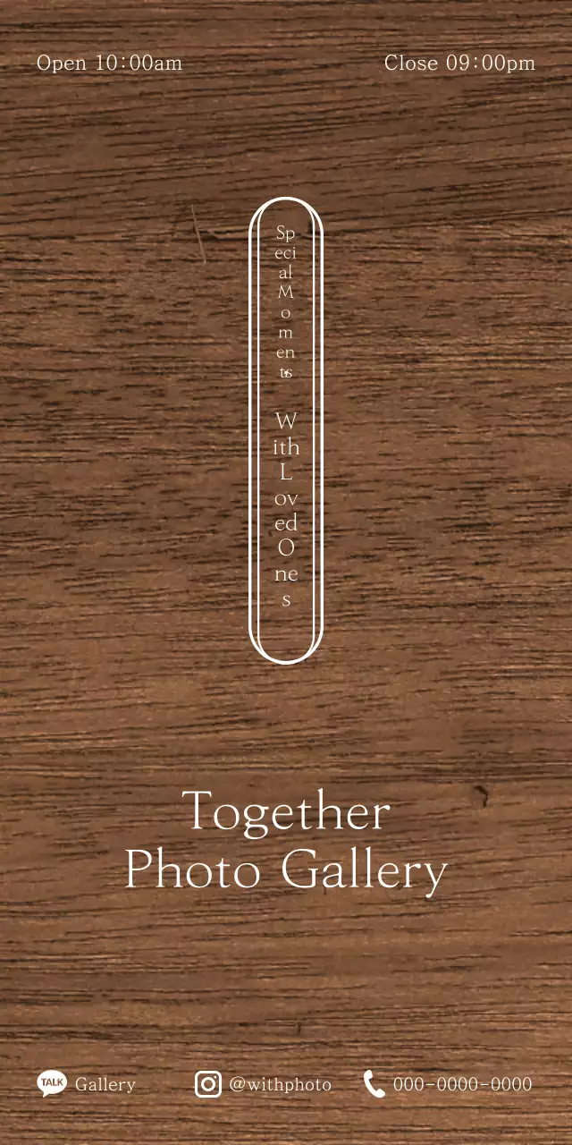 Emotional photography studio design with white, rounded rectangular lines.