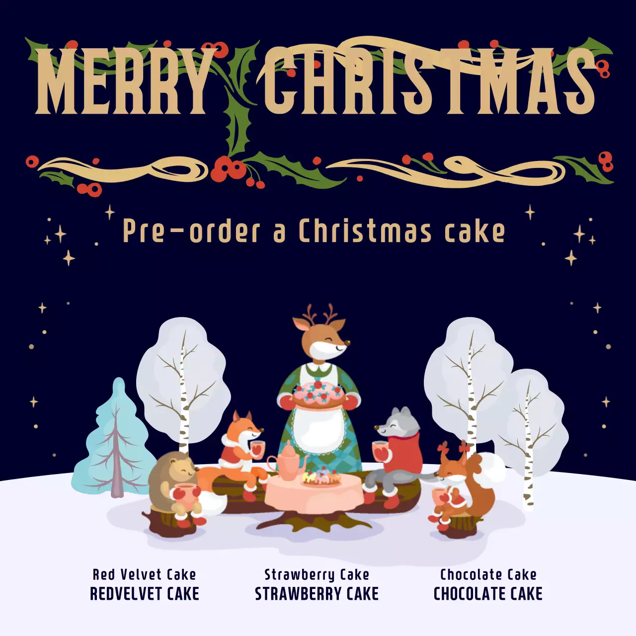 Biểu ngữ khuyến mại Giáng sinh cổ điển của Navy