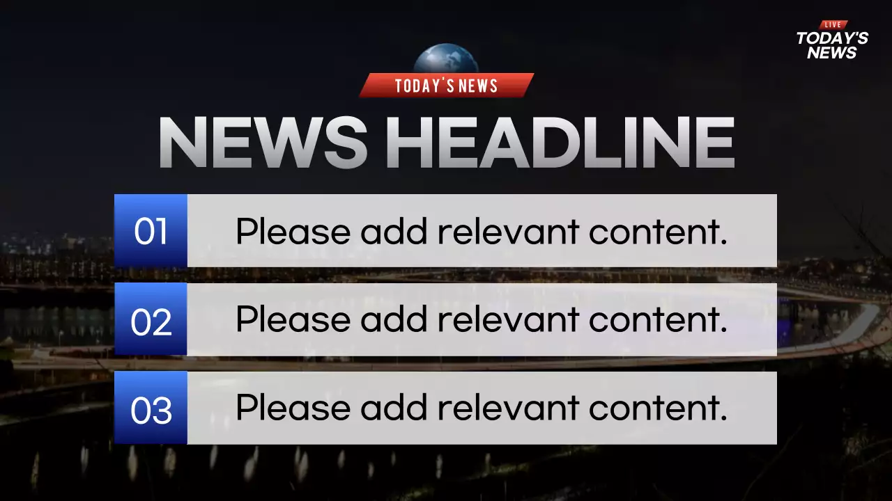 Blue Modern News Announcement Presentation