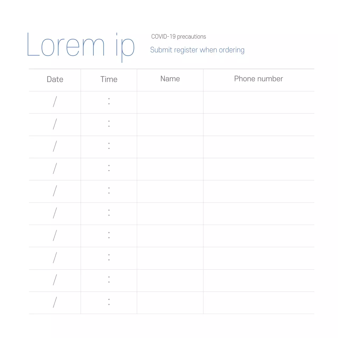 Daftar tulisan tangan Corona