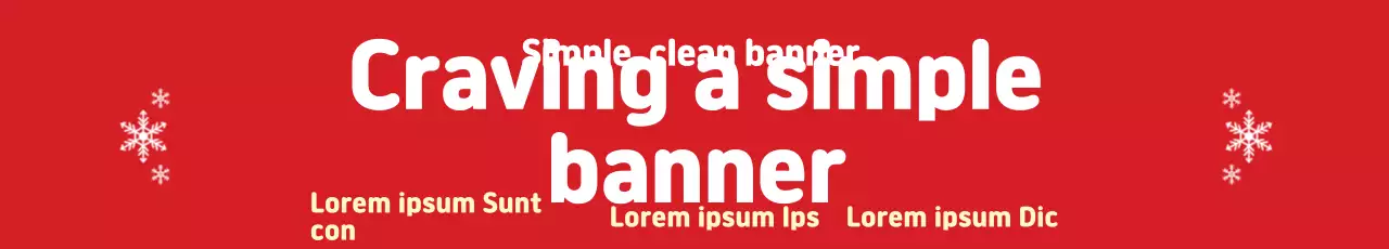 Banner de propaganda simples vermelho