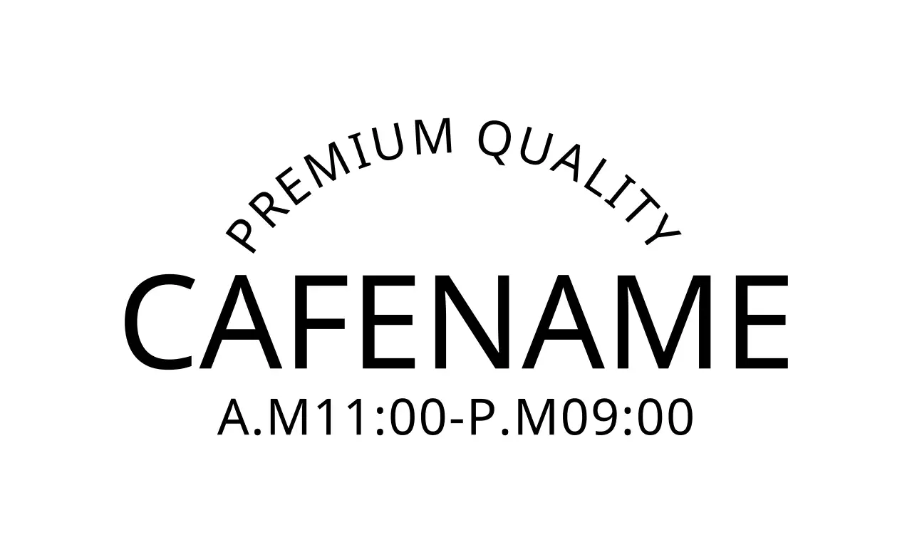 Black Minimal Cafe Advertisement Banner