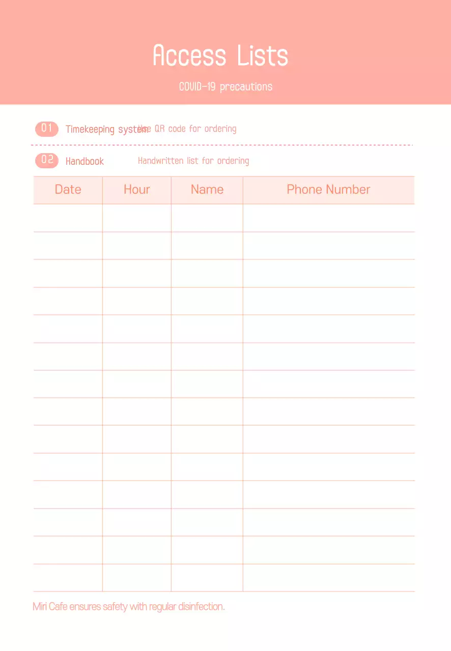 Danh sách khách truy cập Corona