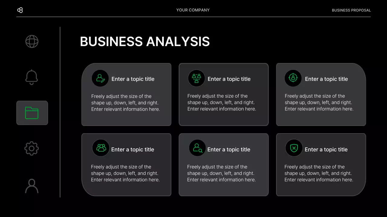Black Modern Business Proposal Document Presentation