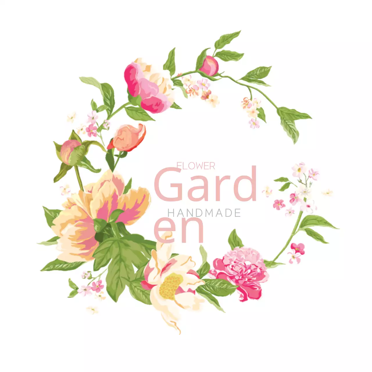 Pink Floral Garden Invitation Banner