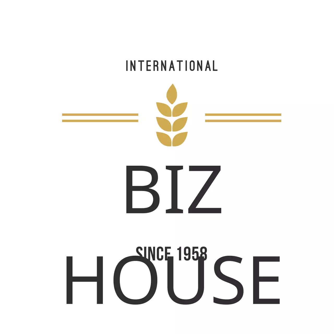 White Modern Business Card Logo