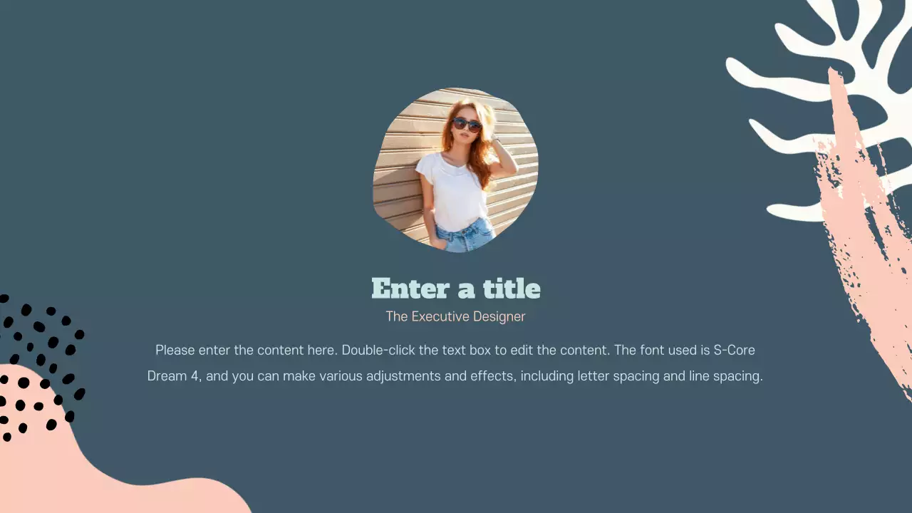 Blue Modern Fashion Presentation