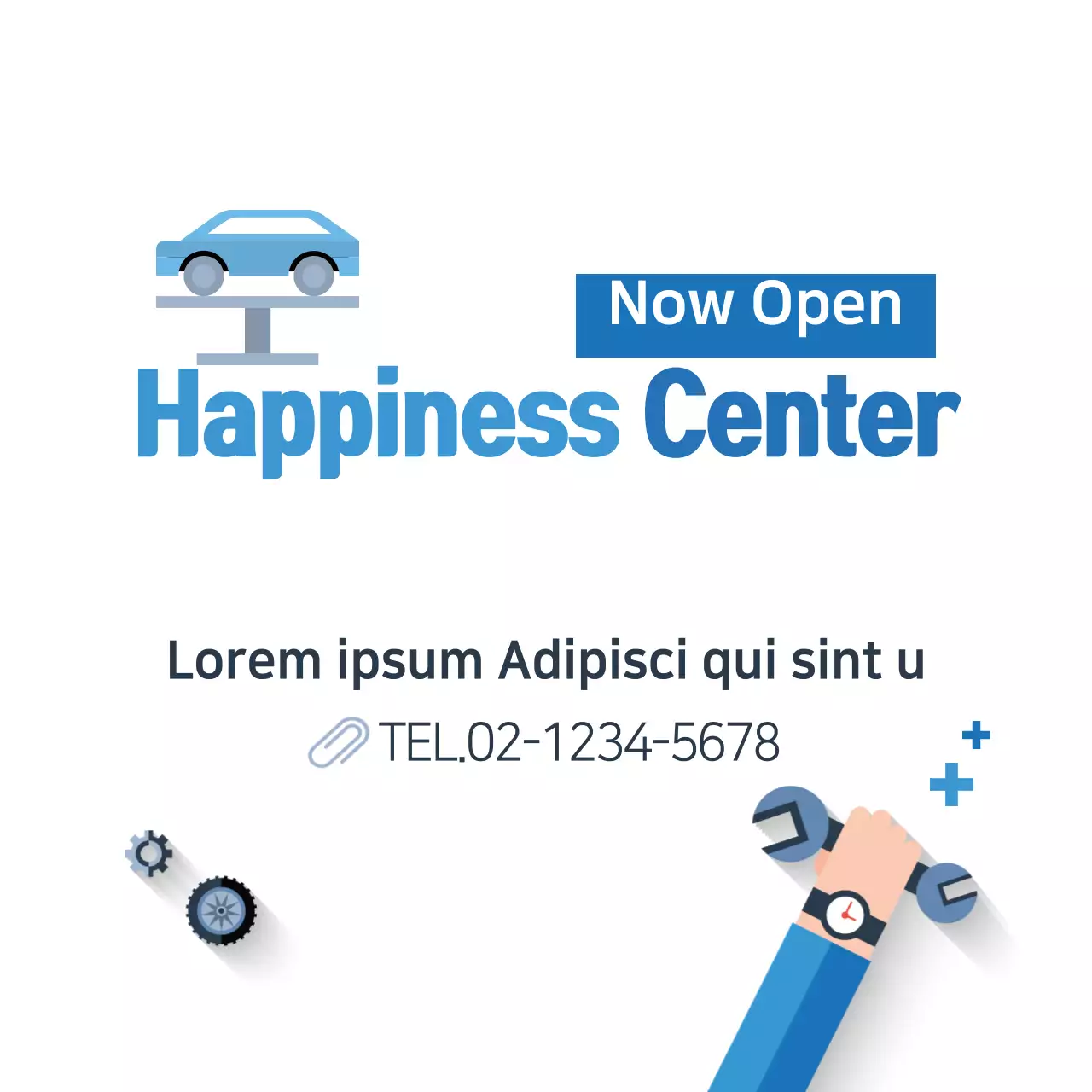 Blue Modern Car Service Promotion Banner