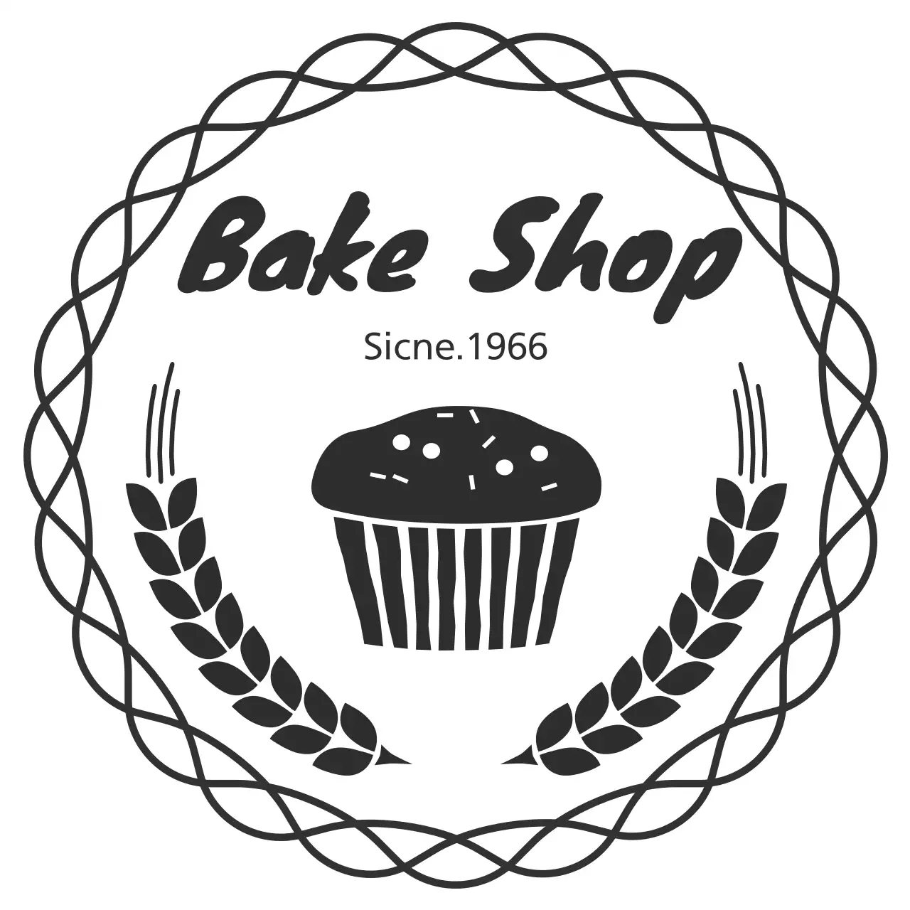 Black Traditional Bakery Logo