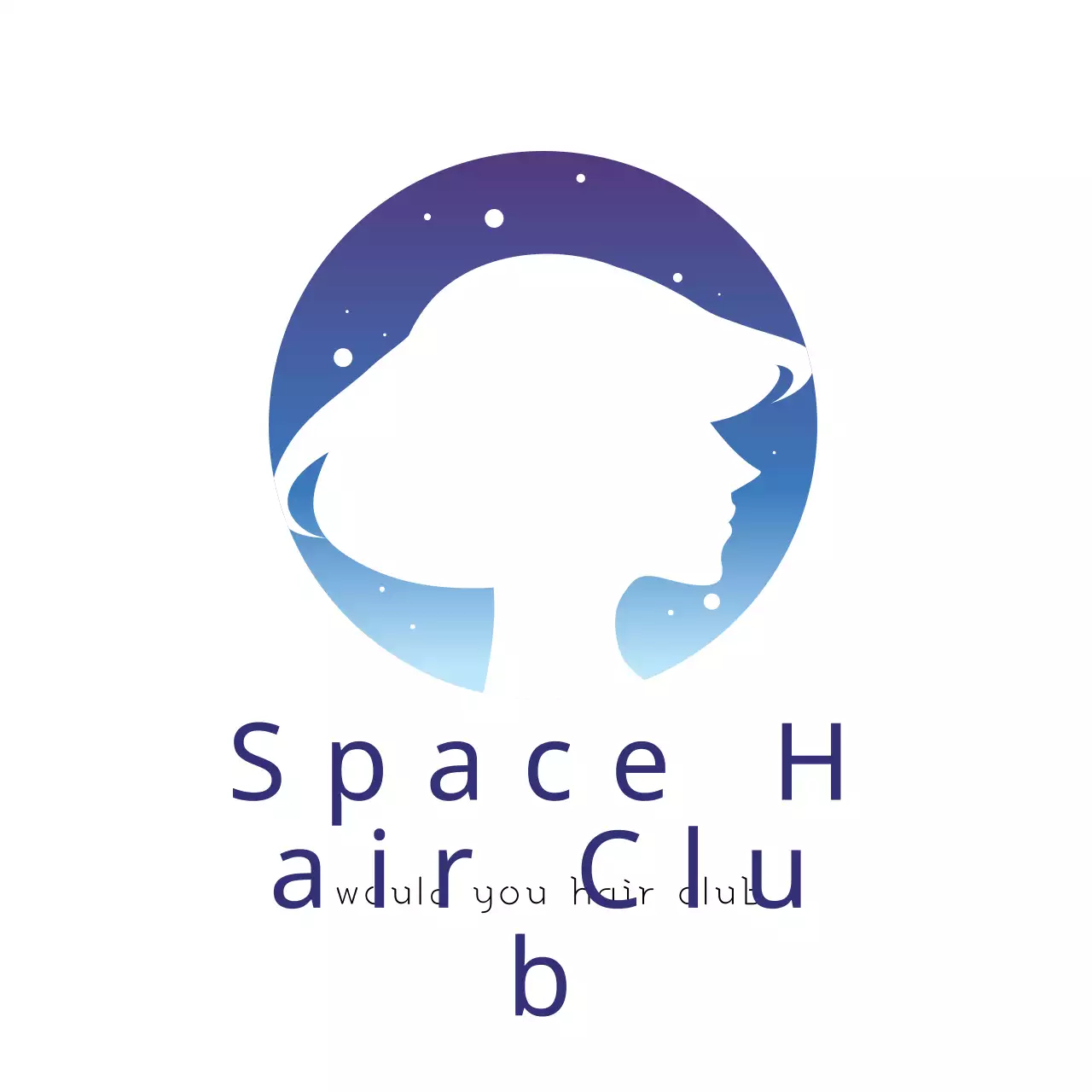 Blue Minimal Club Advertisement Logo