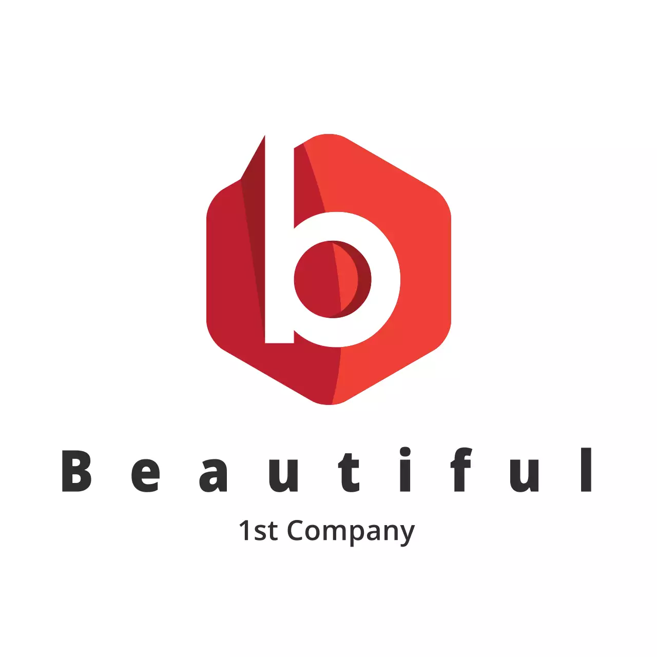 Red Modern Company Logo