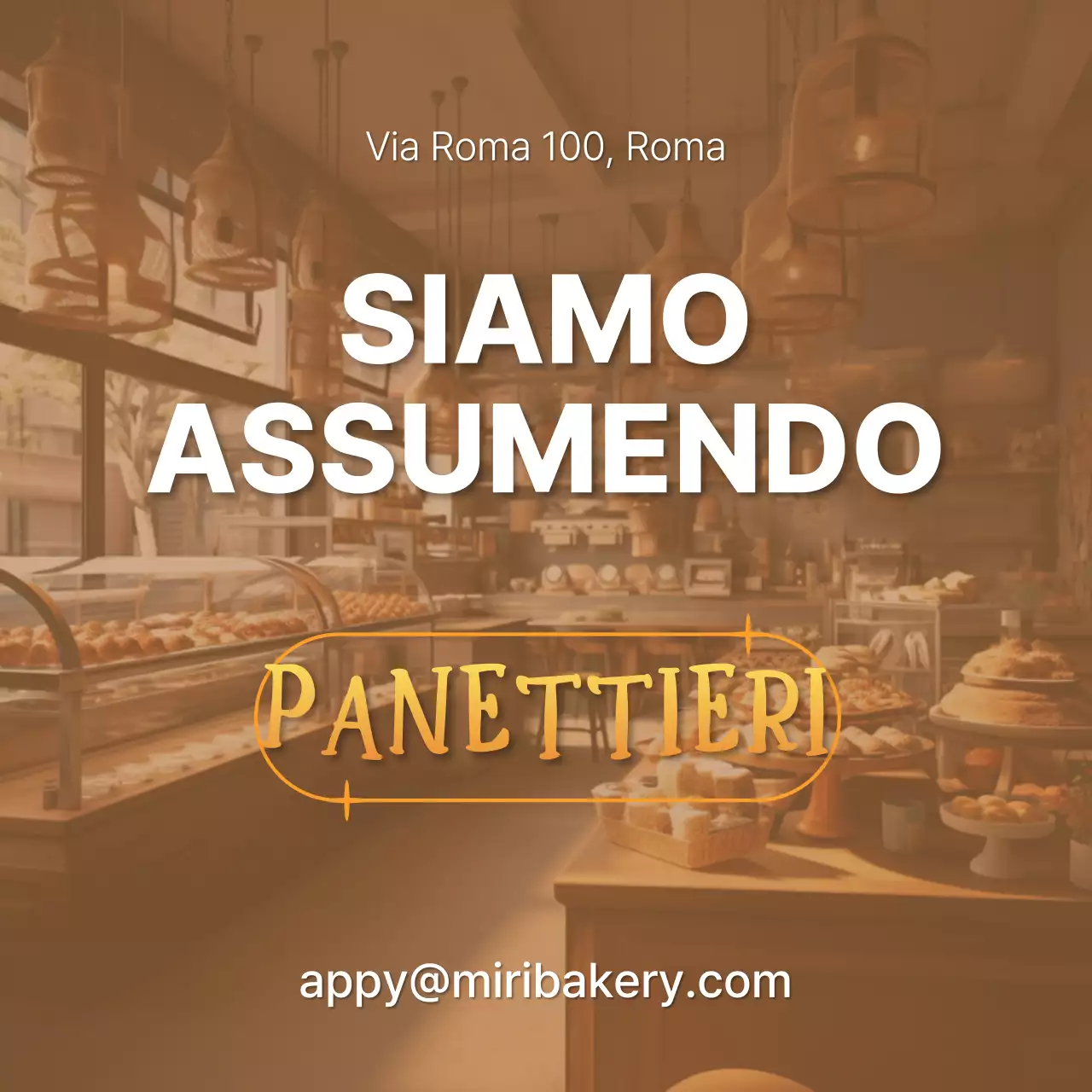 Marrone, caldo, atmosfera da panetteria posto di lavoro V2