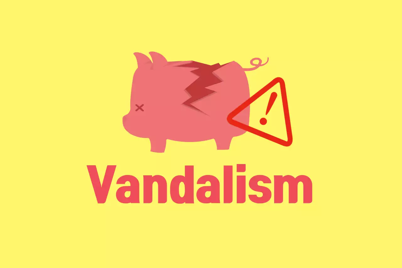 Faixa de Aviso de Vandalismo Mínimo Amarelo