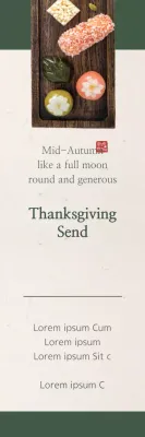 Banner de convite para lanches tradicionais bege