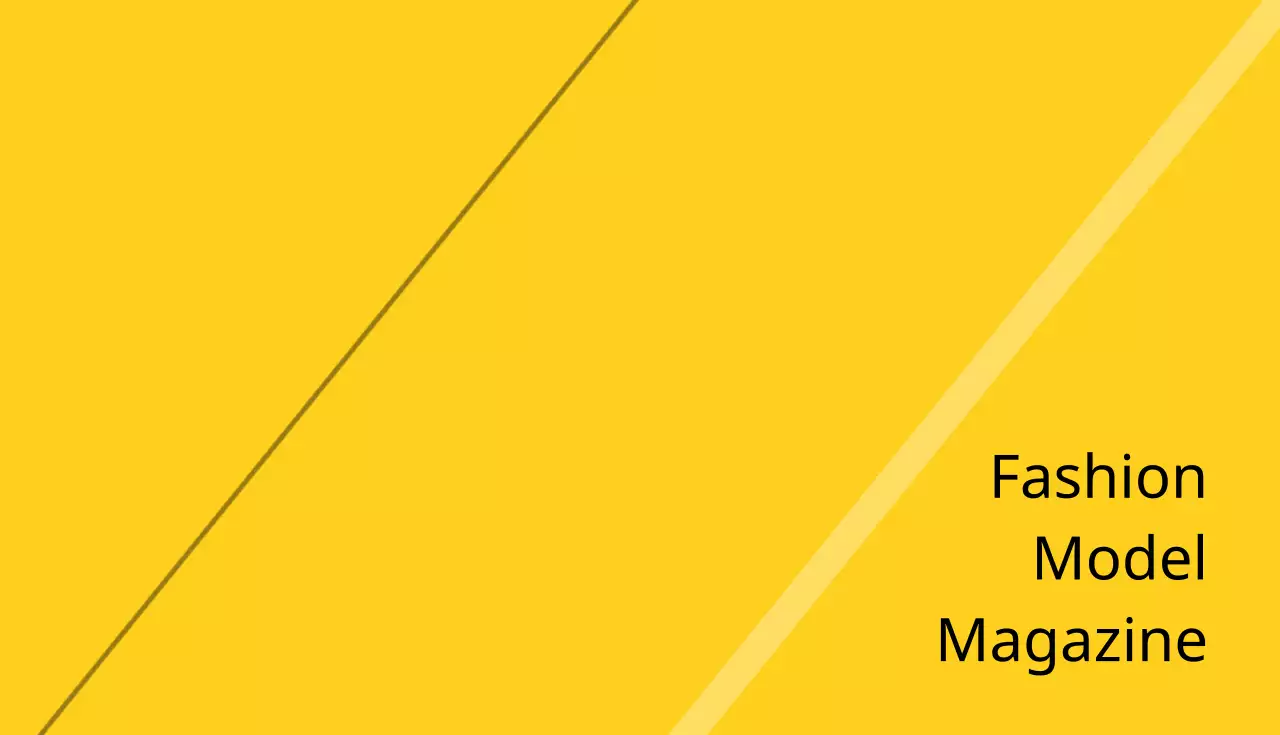 Kartu Nama Majalah Mode Minimalis Kuning