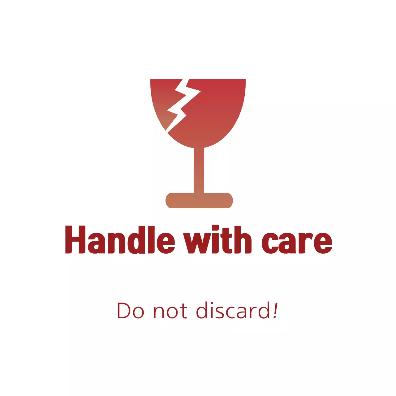 Red Minimal Safety Notice Banner