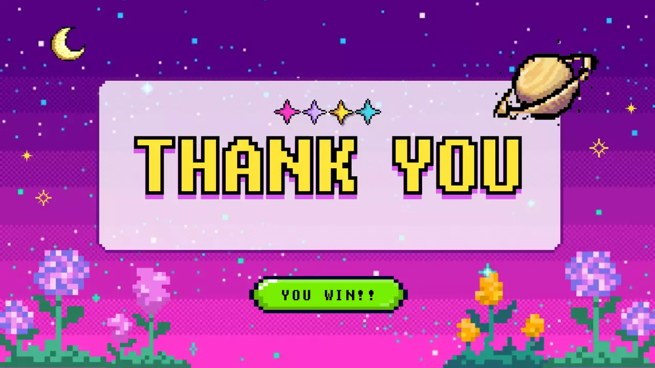 Purple Retro Game Guide Presentation