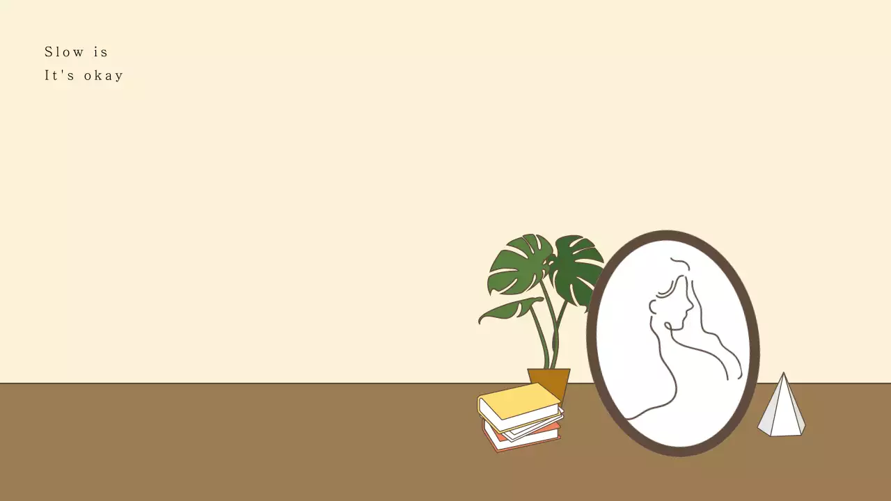 Beige Minimalist Relaxation Guide Wallpaper