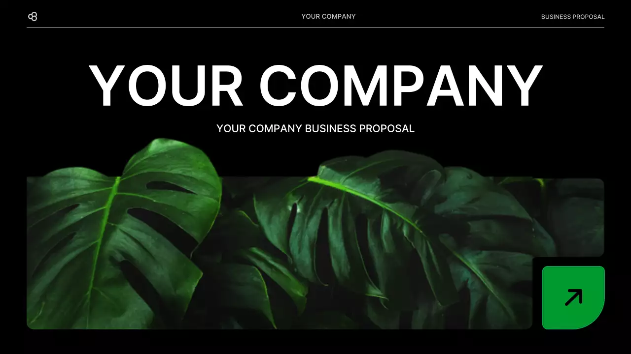 Black Modern Business Proposal Document Presentation