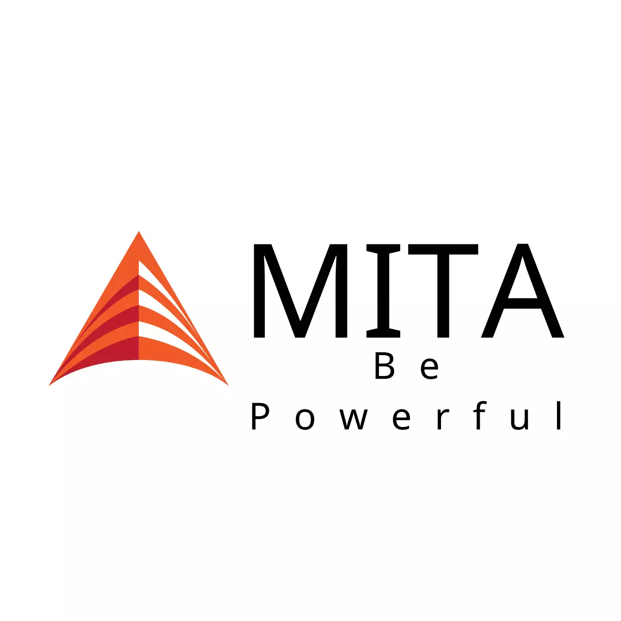 Orange Minimal Business Card Logo