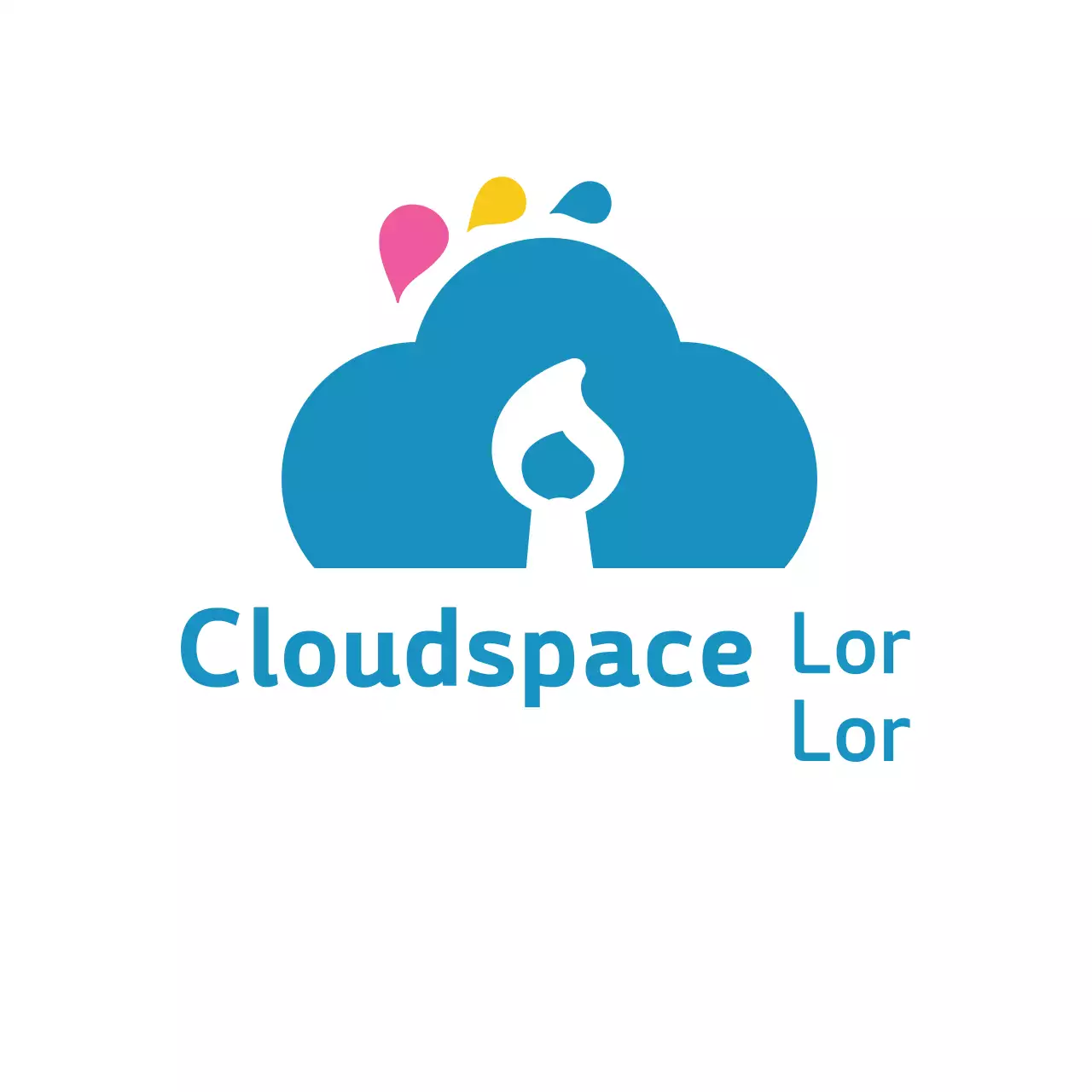 Blue Modern Cloud Business Logo