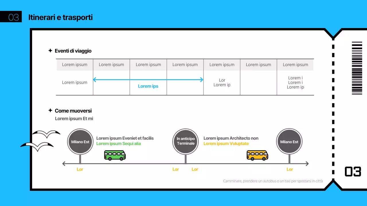 Tema di viaggio verde e blu
