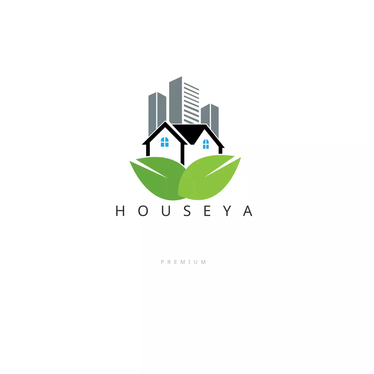 Green Minimal Real Estate Promotion Logo