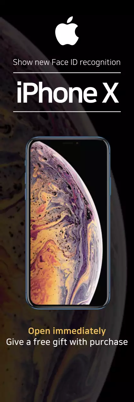 Banner promocional de smartphone moderno preto