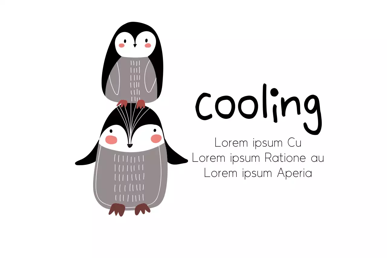 Black Minimal Cooling Advertisement Banner