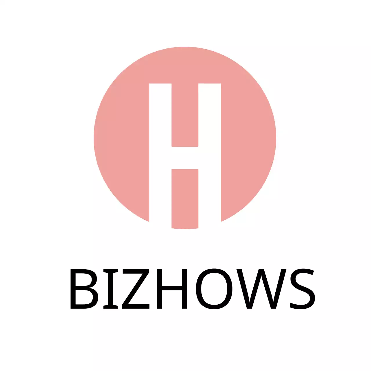 Coral Minimal Business Card Logo