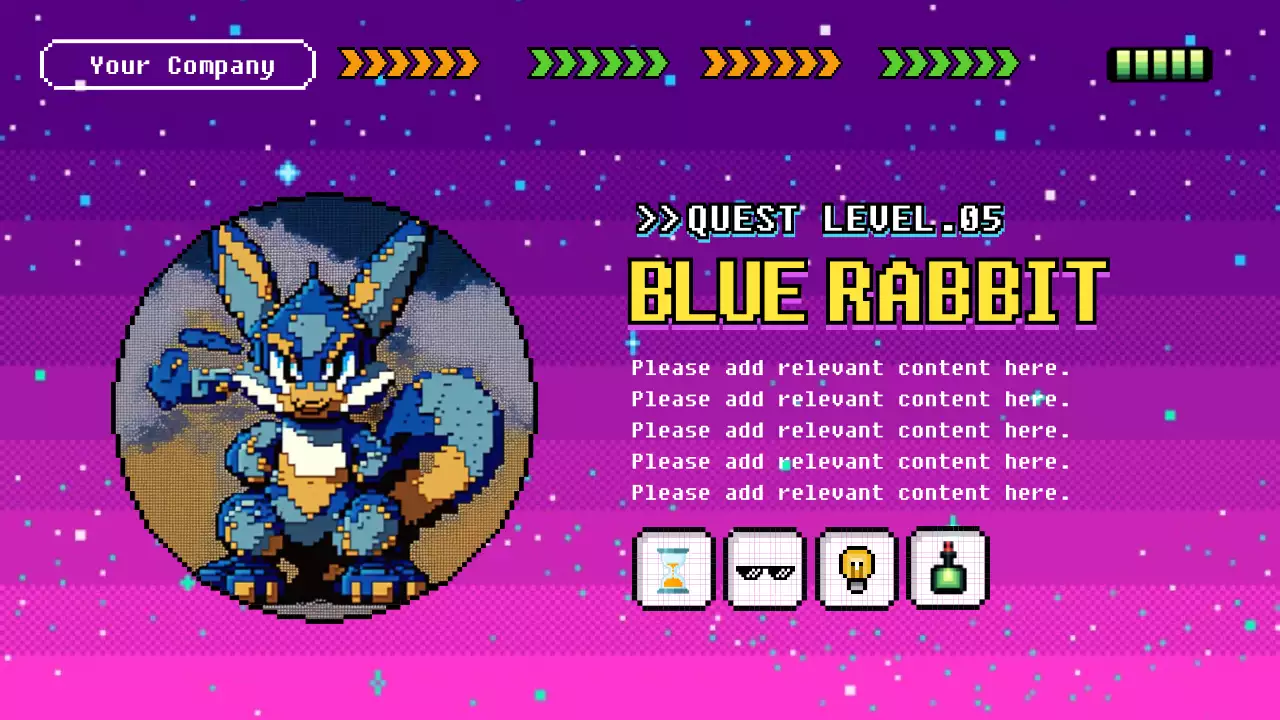 Purple Retro Game Guide Presentation