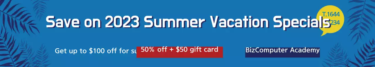 Banner de promoção de férias moderno azul