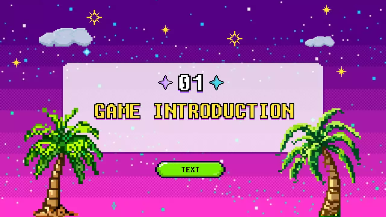 Purple Retro Game Guide Presentation