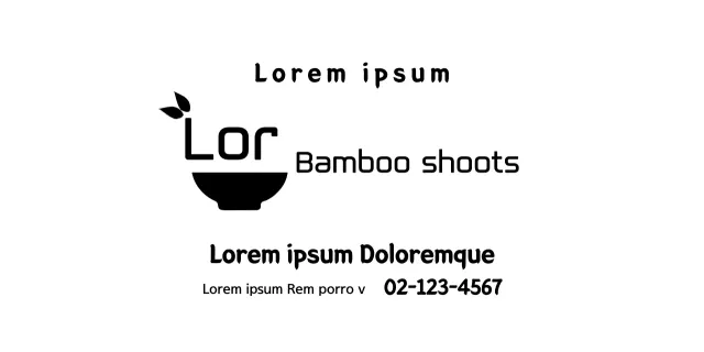 Simple bowl icon logo style porridge house for information and services