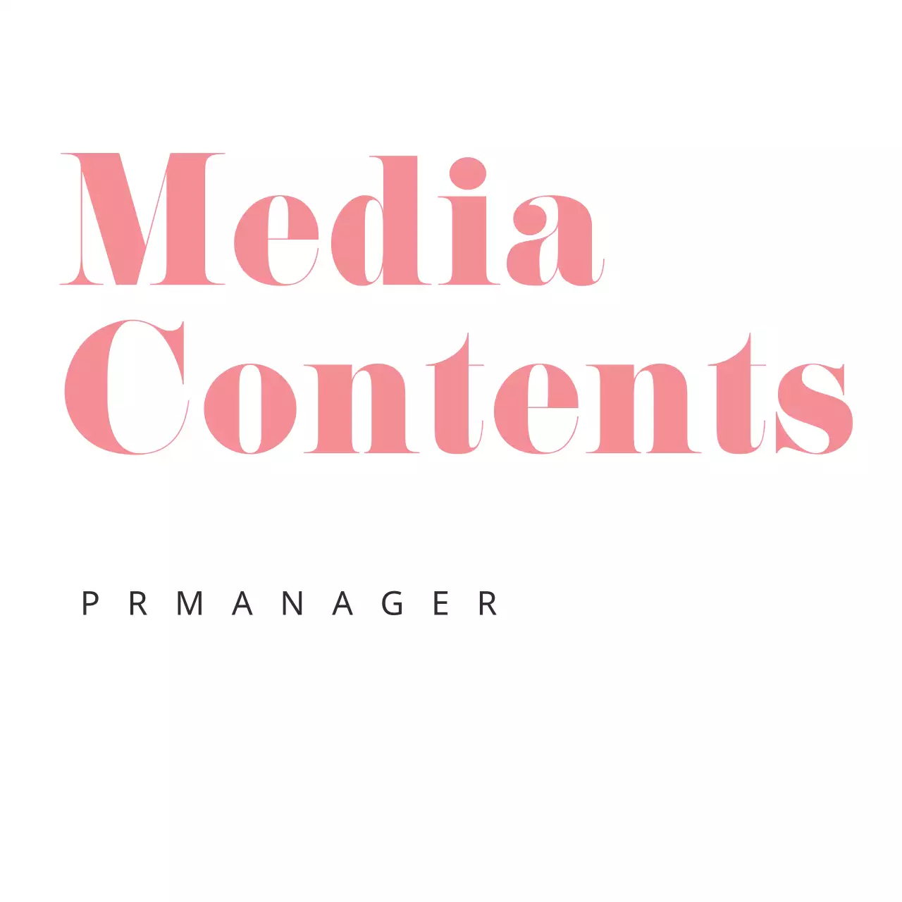 Pink Elegant Media Document Logo