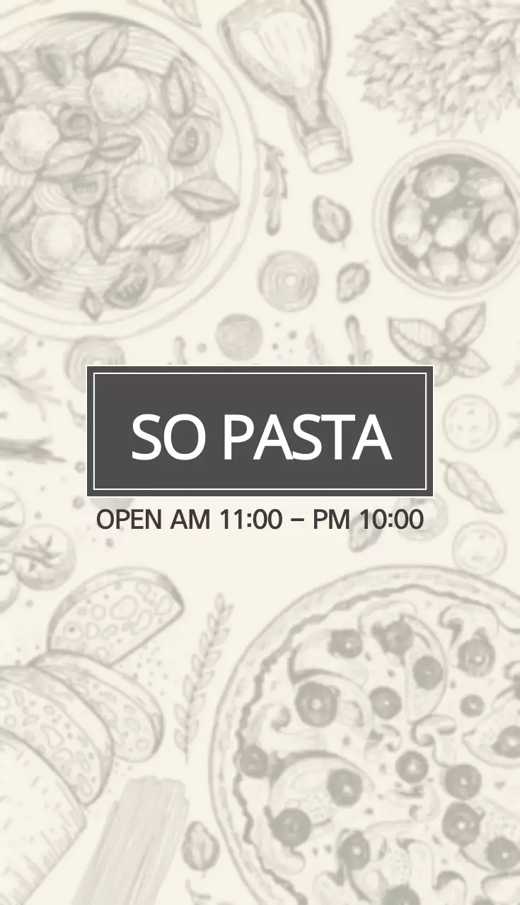 Danh thiếp quảng cáo nhà hàng tối giản màu be