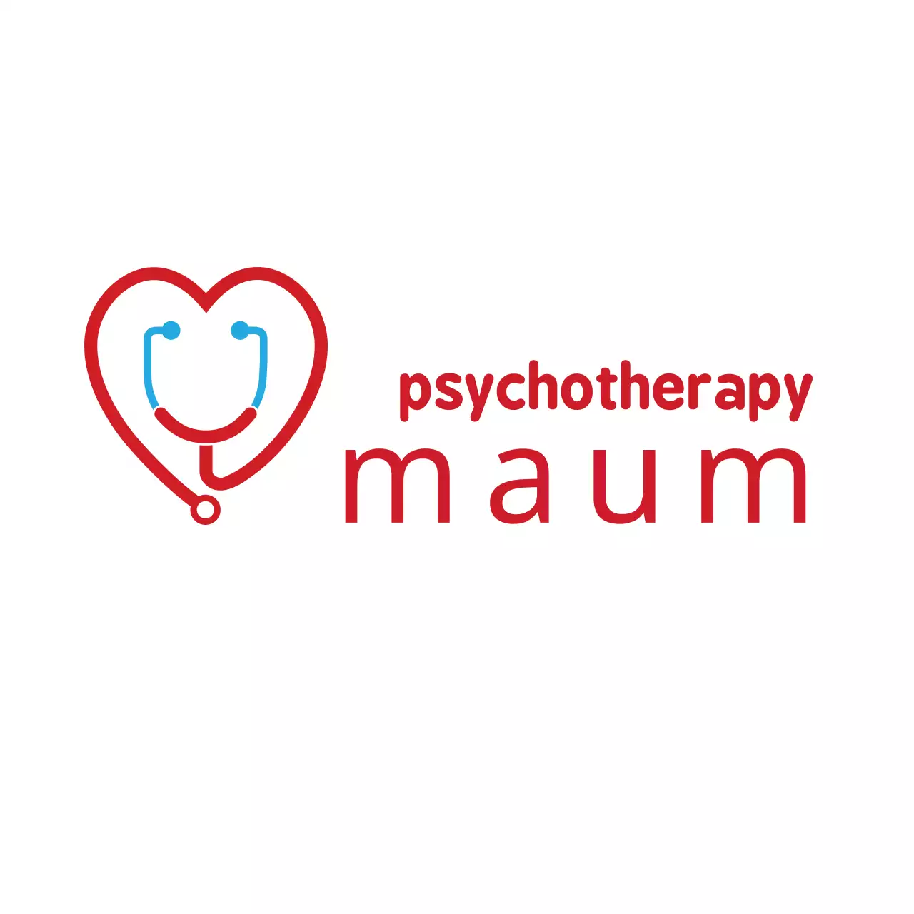 Red Minimal Psychotherapy Logo