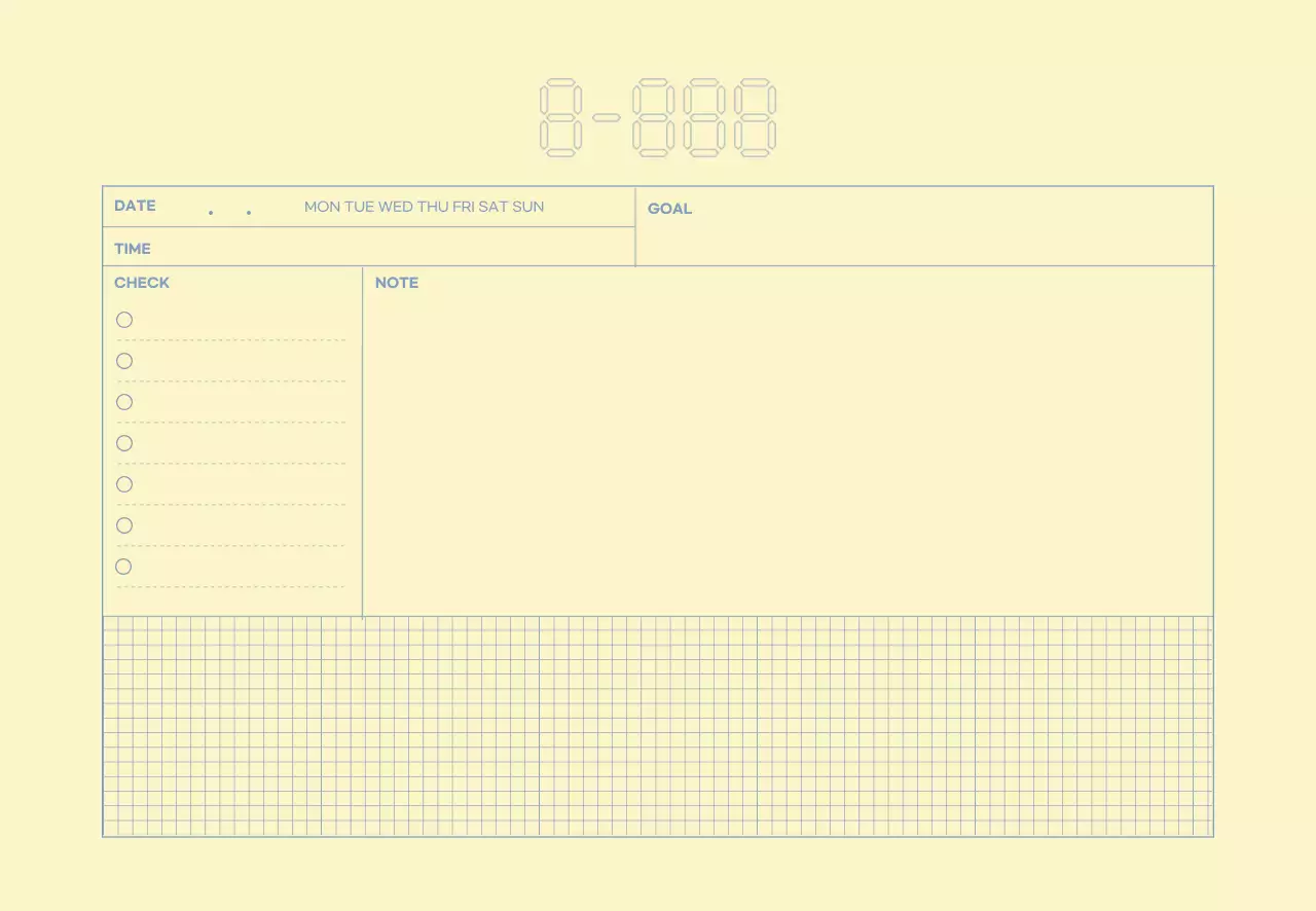 kế hoạch đơn giản đường màu vàng xanh